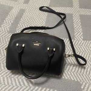 Kate Spade black small cows body bag with detachable straps. NWOT